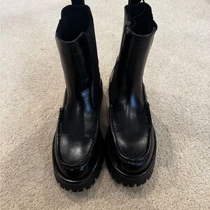 Zara Black Combat Boots